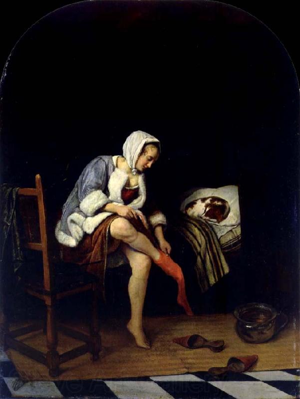 Jan Steen The Toilet Norge oil painting art